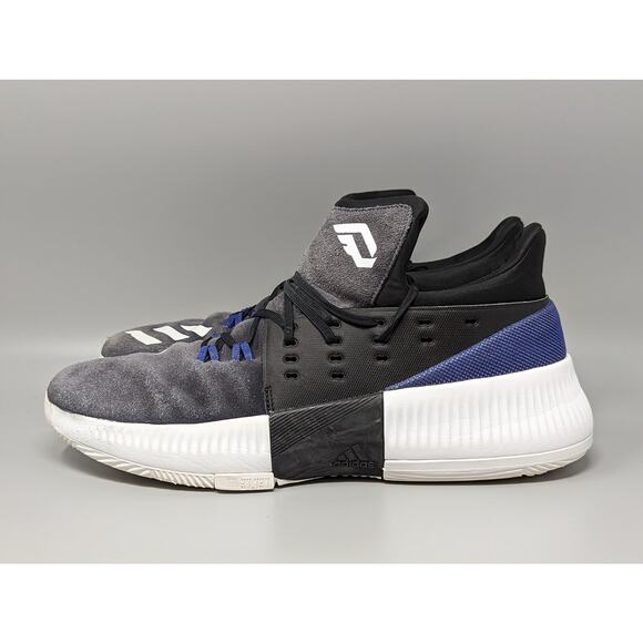 Adidas Men\'s Bounce Damian Lillard 3 Black Blue Basketball Shoes Size 11.5 main image 11